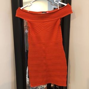 off the shoulder mini dress. Worn one time